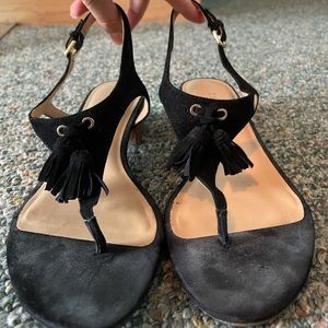 Talbot’s black sandal, size 8
